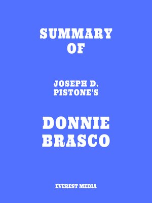 cover image of Summary of Joseph D. Pistone's Donnie Brasco
